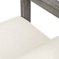 Richie 107" White & Weathered Grey Outdoor Sofa