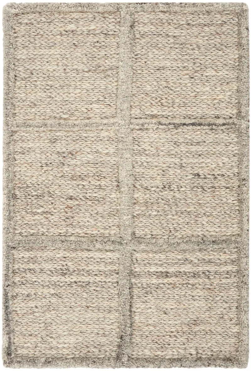Marian Silver Wool Area Rug