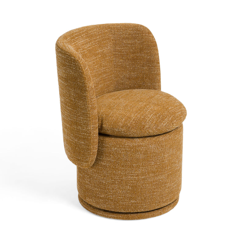 Catalina Modern Mustard Swivel Dining Chair