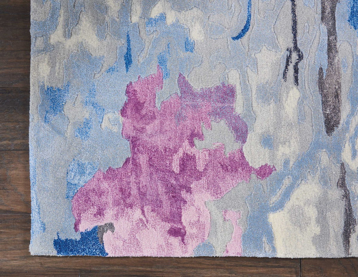 Vivid Grey/Multicolour Area Rug