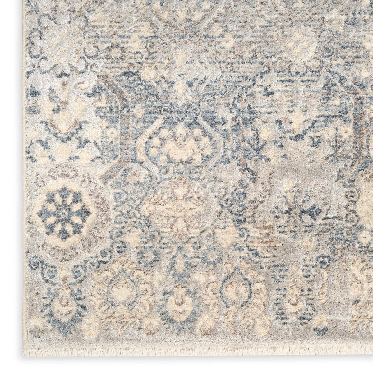 Delphine Blue Plush Area Rug