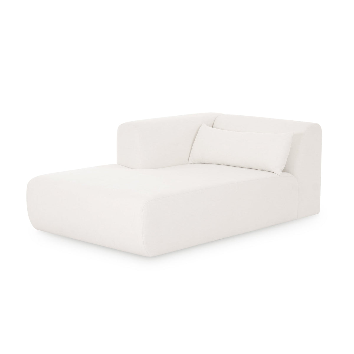 Tereasa Cream Performance Chenille Modular Chaise