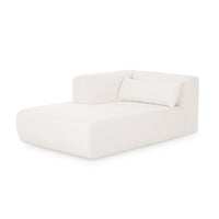 Tereasa Cream Performance Chenille Modular Chaise