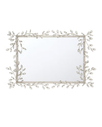 Forget-Me-Not Silver Rectangular Mirror