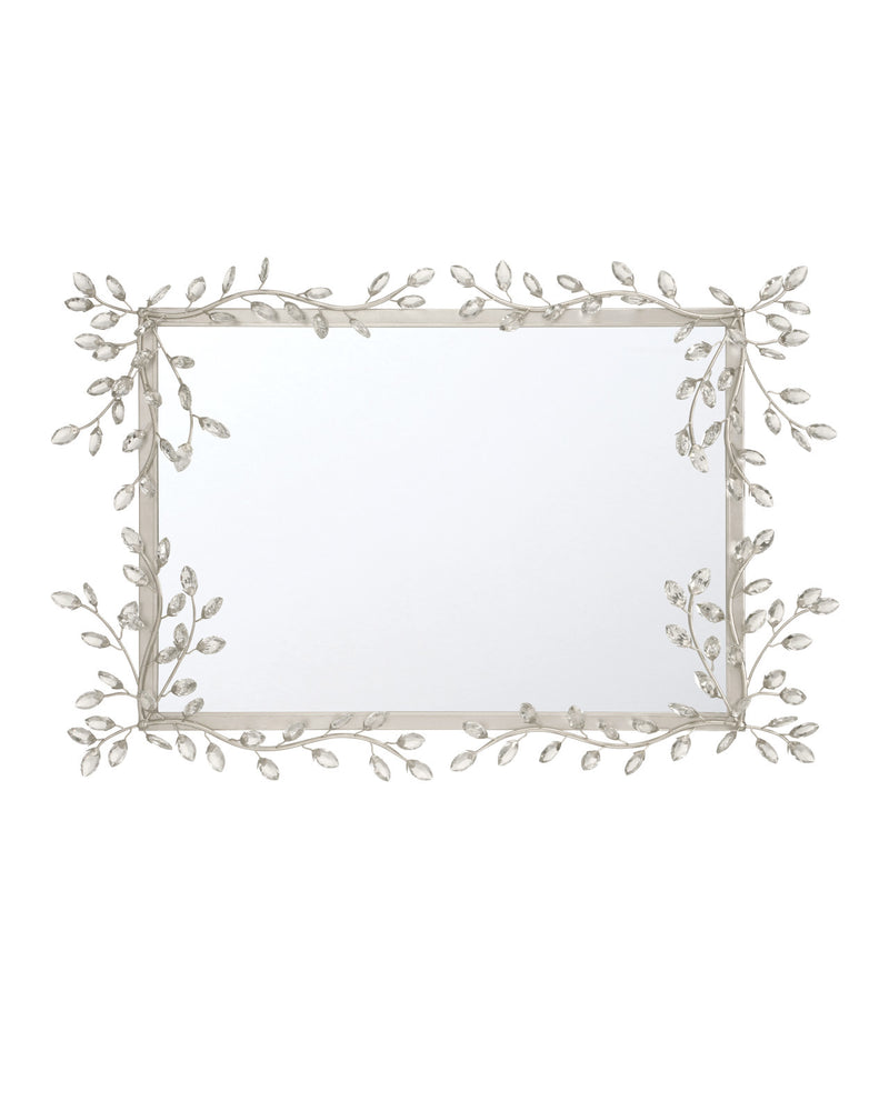 Forget-Me-Not Silver Rectangular Mirror