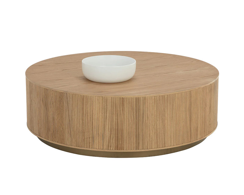 Kalla Natural & Gold Coffee Table