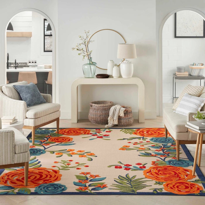 Annitra Indoor/Outdoor Multicolor Area Rug - Elegance Collection