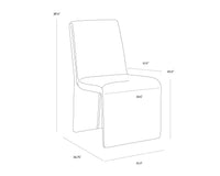 Cascata Moss Green Upholstered Dining Chair