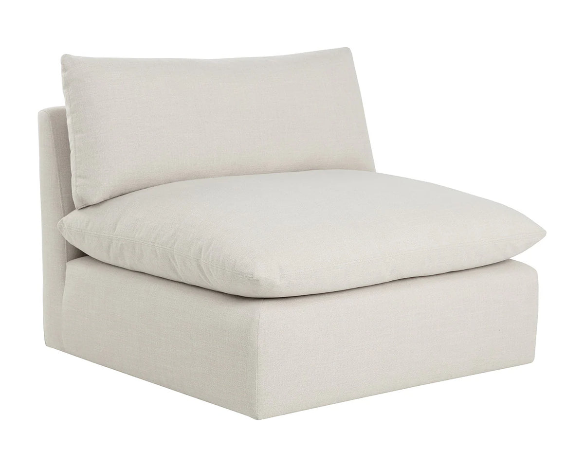 Reve Linen Modular Armless Chair