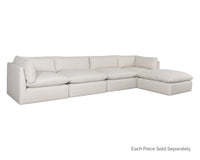 Reve Linen Modular Armless Chair