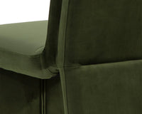 Cascata Moss Green Upholstered Dining Chair