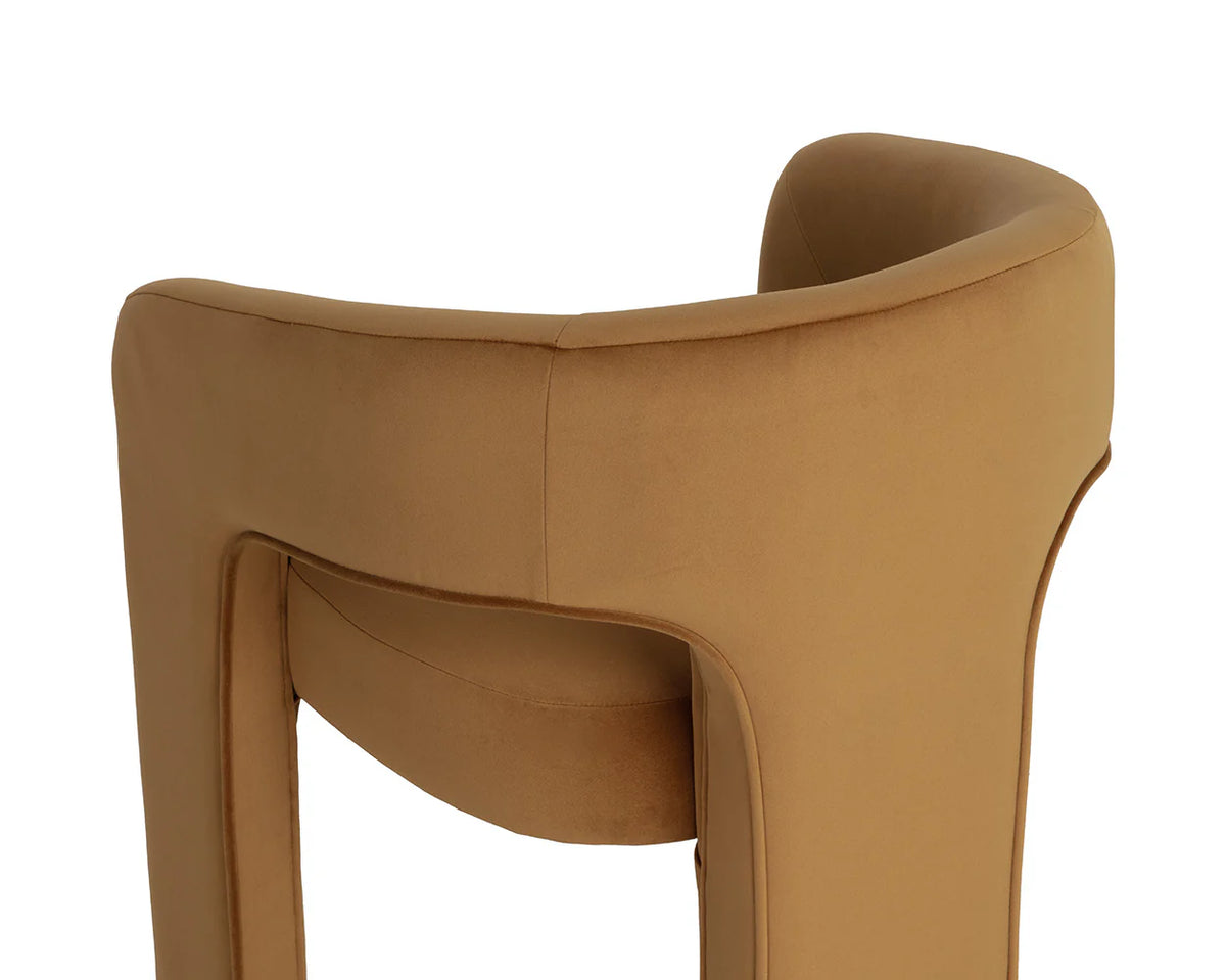 Isidore Meg Gold Upholstered Dining Chair