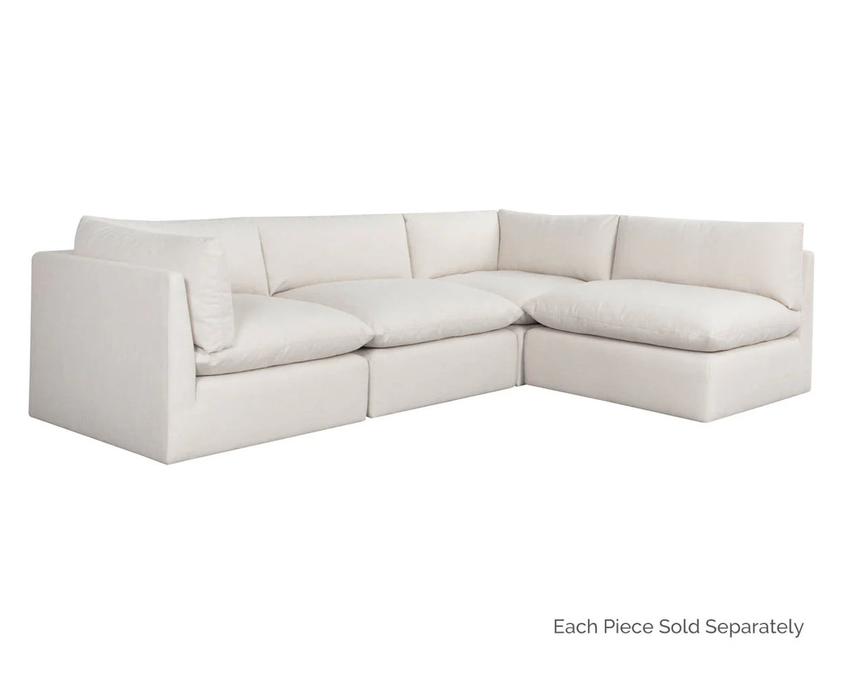 Reve Linen Modular Armless Chair
