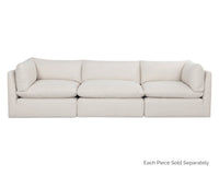 Reve Linen Modular Armless Chair