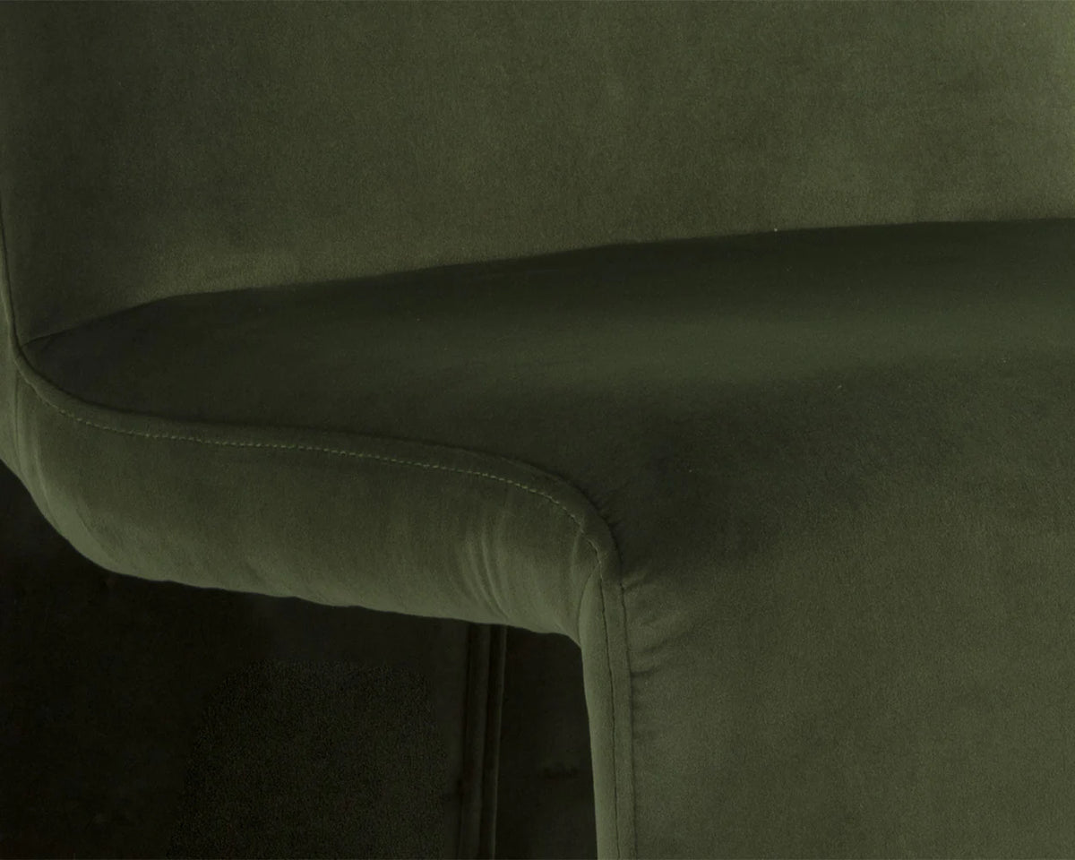 Cascata Moss Green Upholstered Dining Chair