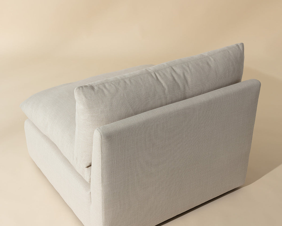 Reve Linen Modular Armless Chair