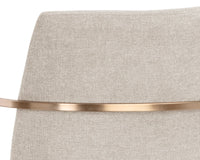 Rayla Oatmeal Upholstered Dining Armchair