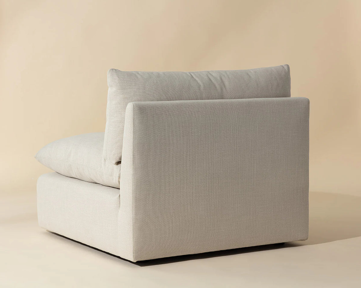Reve Linen Modular Armless Chair