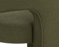 Isidore Olive Upholstered Open Back Dining Chair