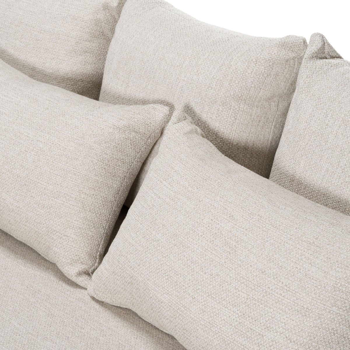 Helene Beige 3 Seat Outdoor Performance Fabric Sofa