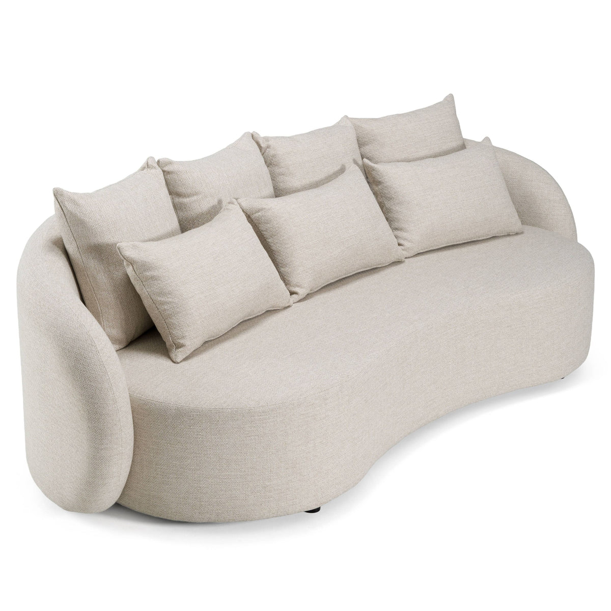 Helene Beige 3 Seat Outdoor Performance Fabric Sofa