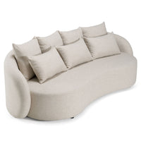 Helene Beige 3 Seat Outdoor Performance Fabric Sofa