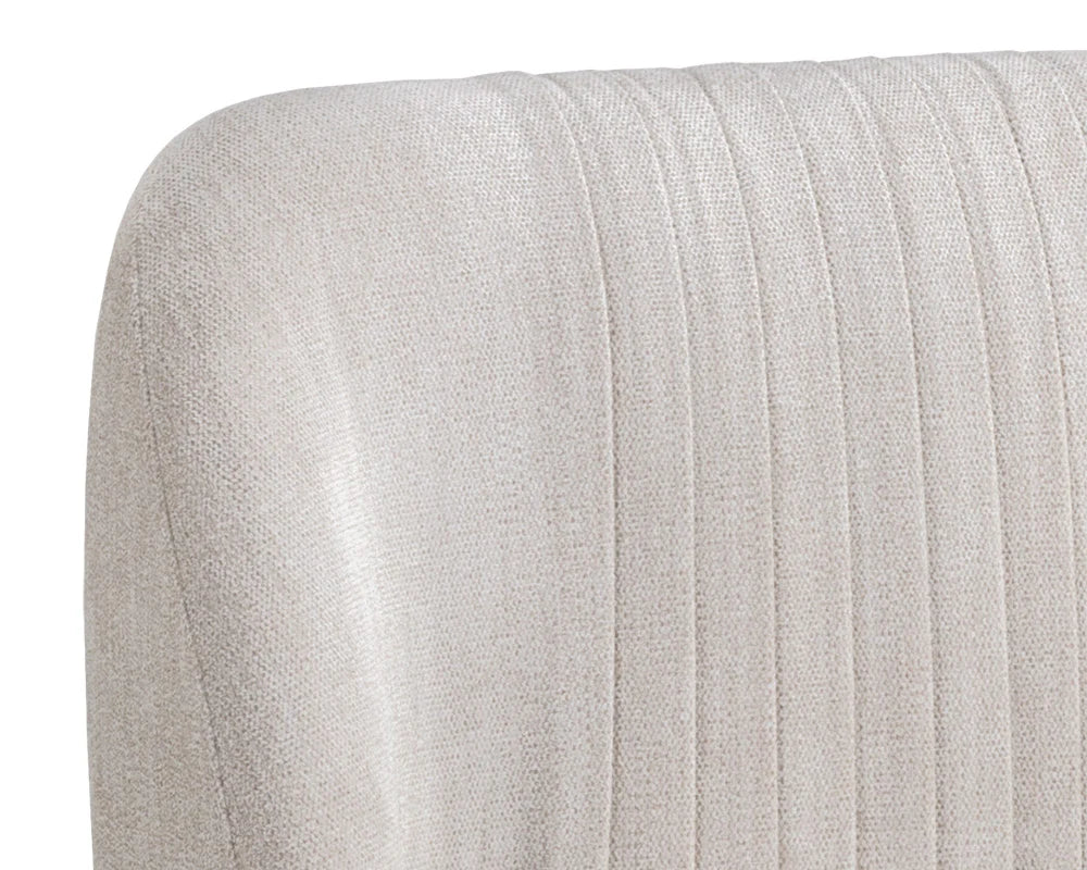 Halden Cream Faux Leather & Rustic Bronze Counter Stool