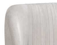 Halden Cream Faux Leather & Rustic Bronze Counter Stool