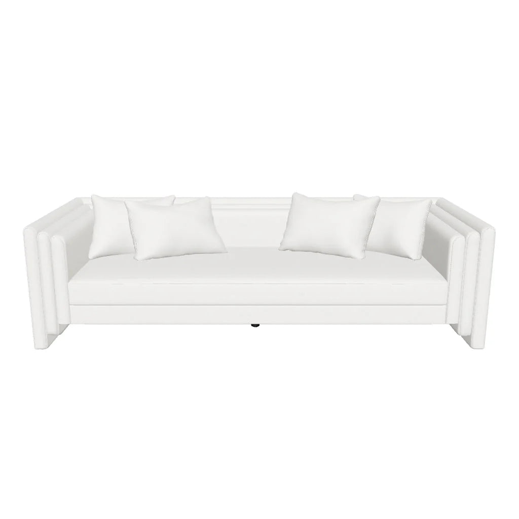 Kira 96" Ivory Performance Fabric Sofa