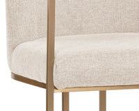 Rayla Oatmeal Upholstered Dining Armchair