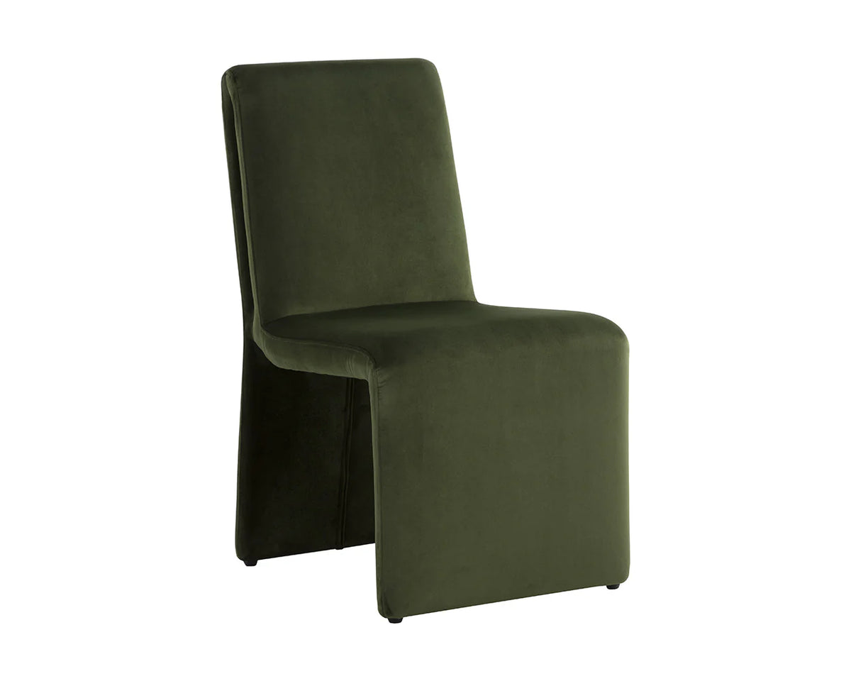 Cascata Moss Green Upholstered Dining Chair