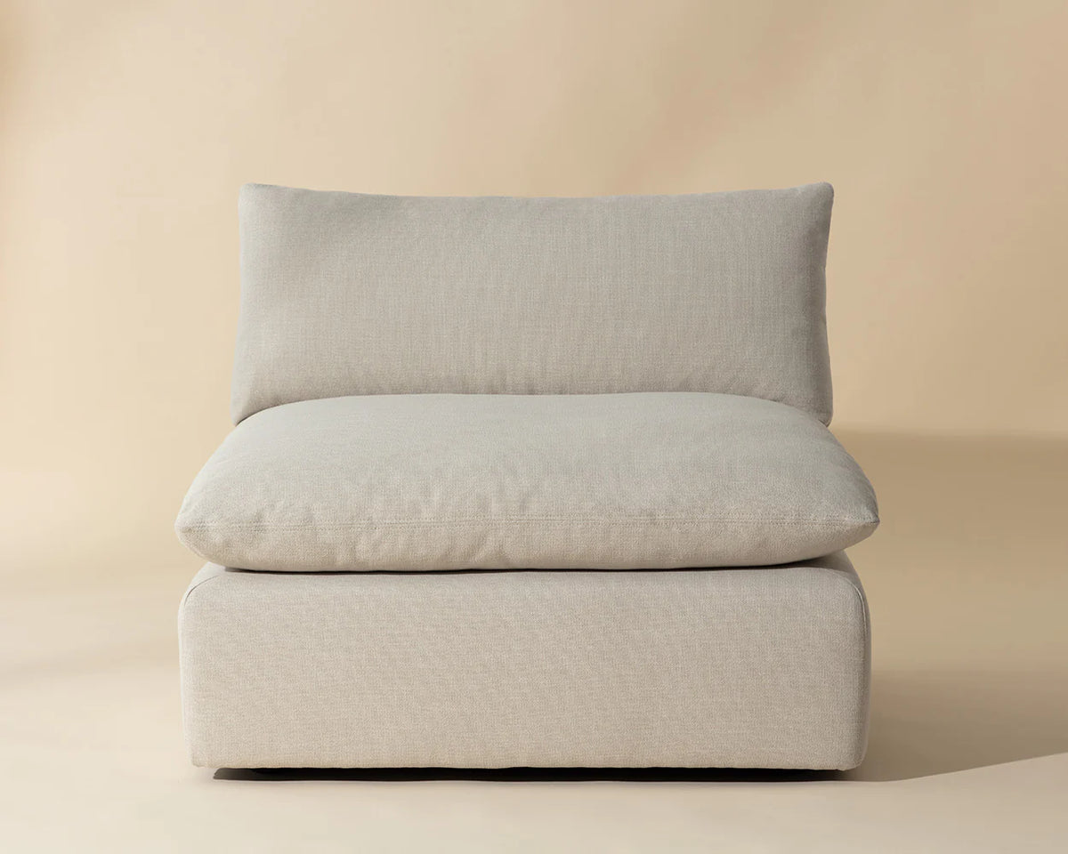 Reve Linen Modular Armless Chair
