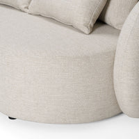 Helene Beige 3 Seat Outdoor Performance Fabric Sofa
