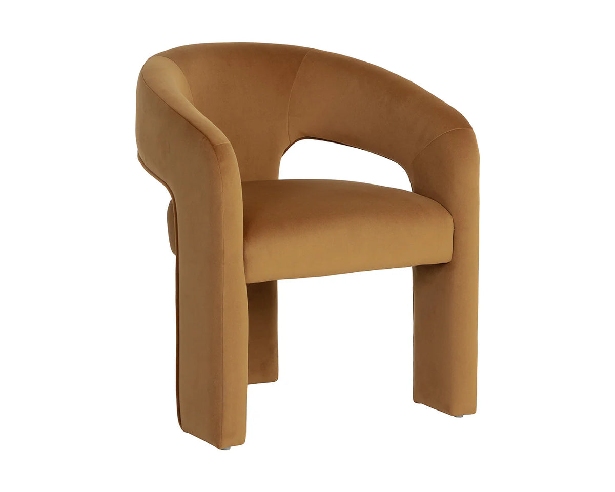 Isidore Meg Gold Upholstered Dining Chair