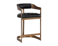 Beaumont Antique Brass & Black Counter Stool