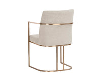 Rayla Oatmeal Upholstered Dining Armchair