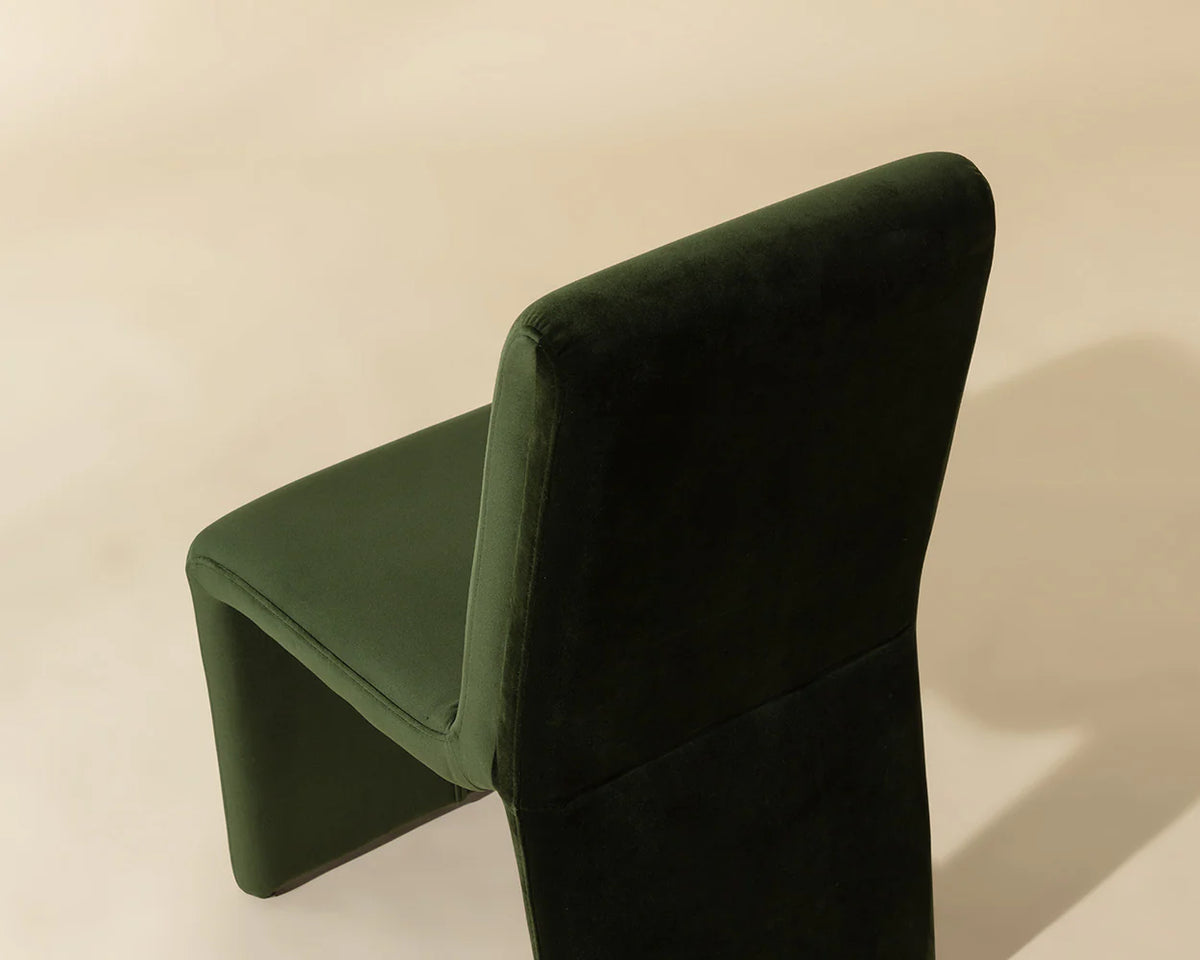 Cascata Moss Green Upholstered Dining Chair