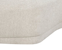 Soraya 99" Dove Cream Curved Sofa