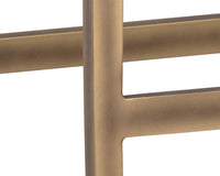 Halden Cream Faux Leather & Rustic Bronze Counter Stool