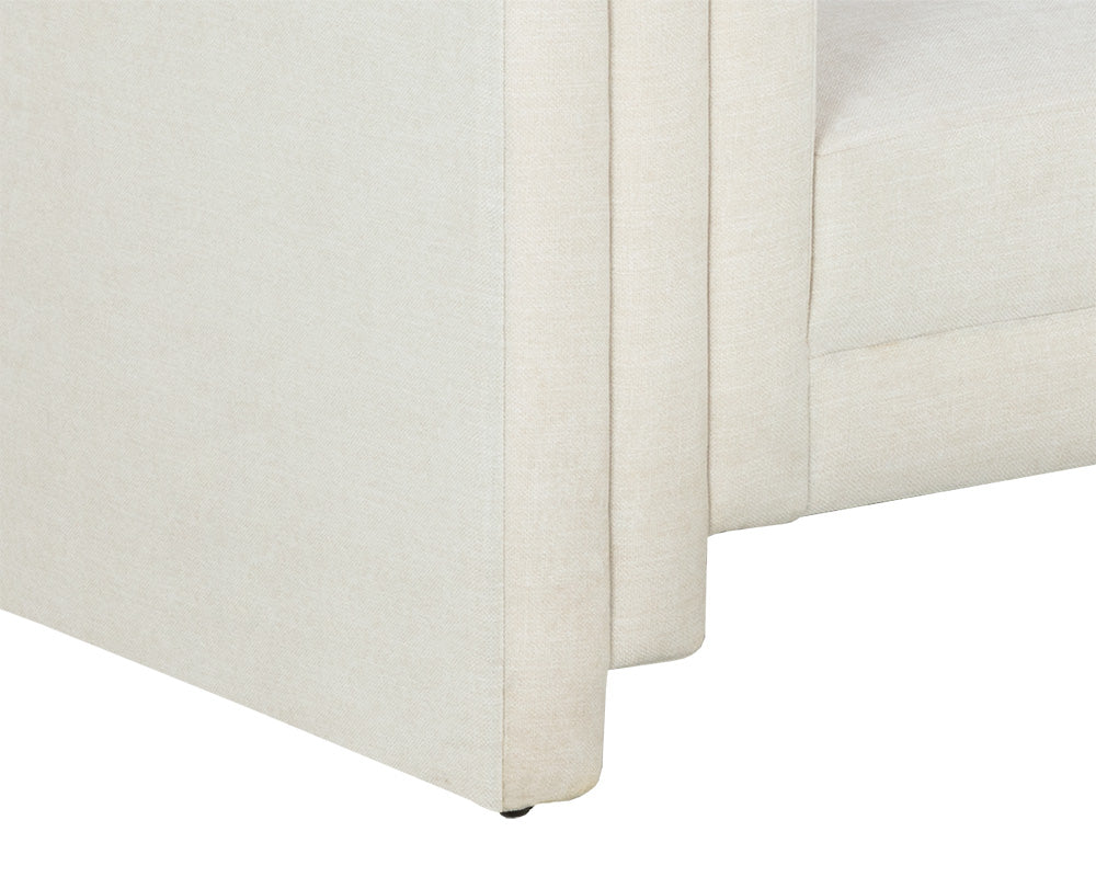 Kira 96" Ivory Performance Fabric Sofa