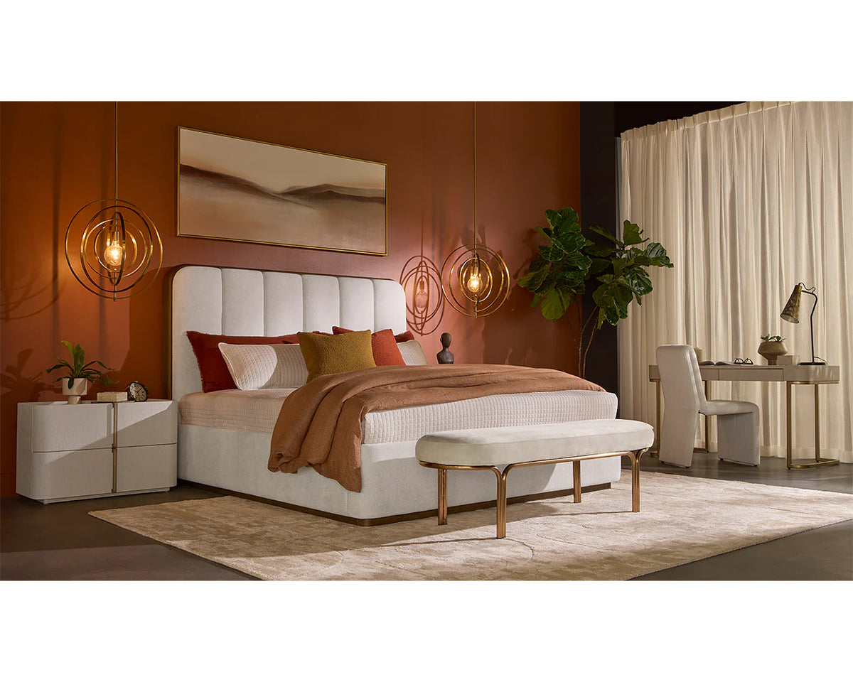 Cascata Linen Upholstered Dining Chair