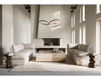 Reve Linen Modular Armless Chair