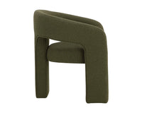 Isidore Olive Upholstered Open Back Dining Chair