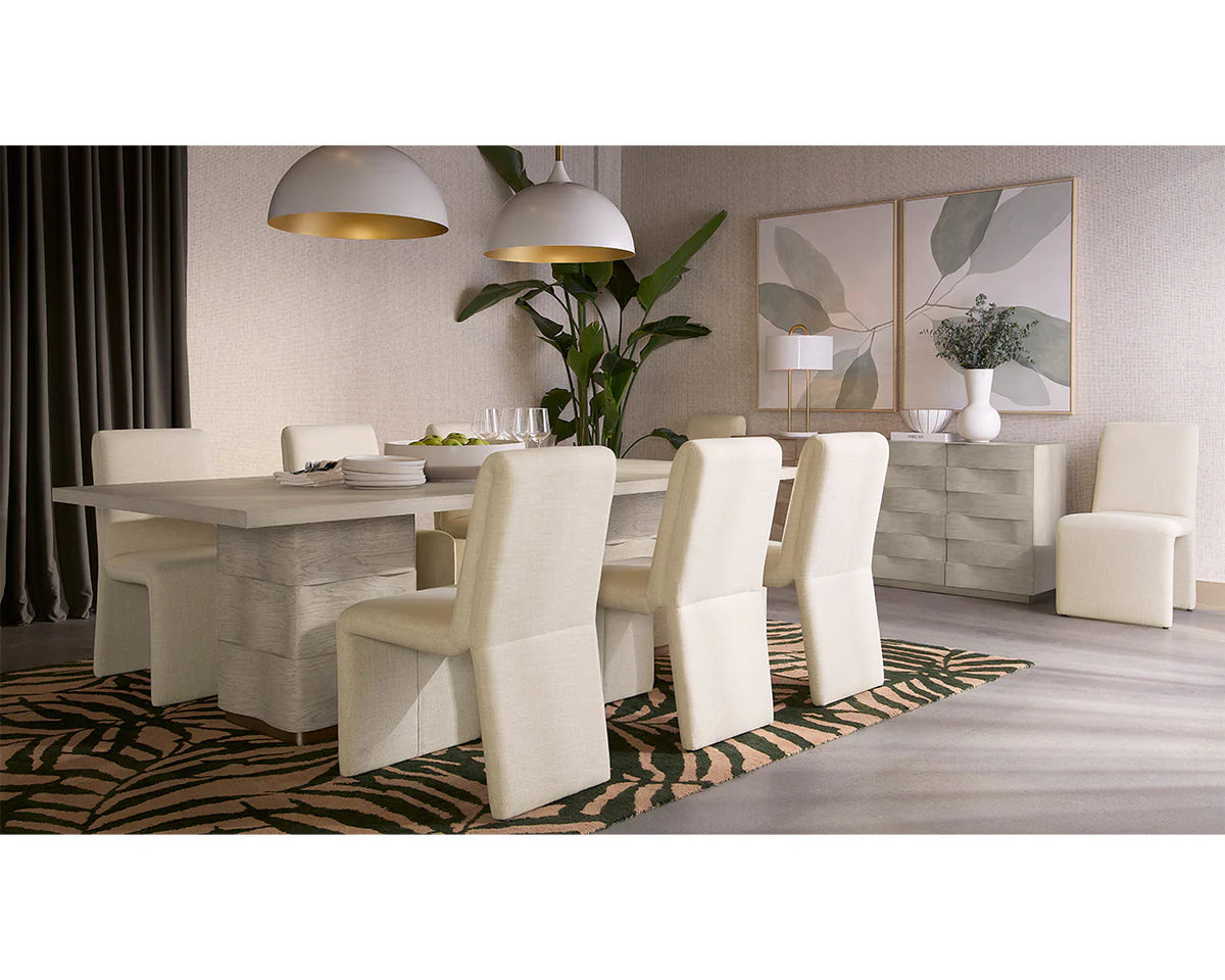 Cascata Linen Upholstered Dining Chair