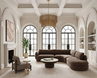 Oressa Brown Modular Right Chaise