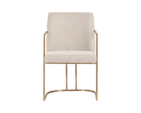 Rayla Oatmeal Upholstered Dining Armchair