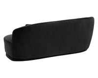 Soraya 99" Shadow Grey Curved Sofa