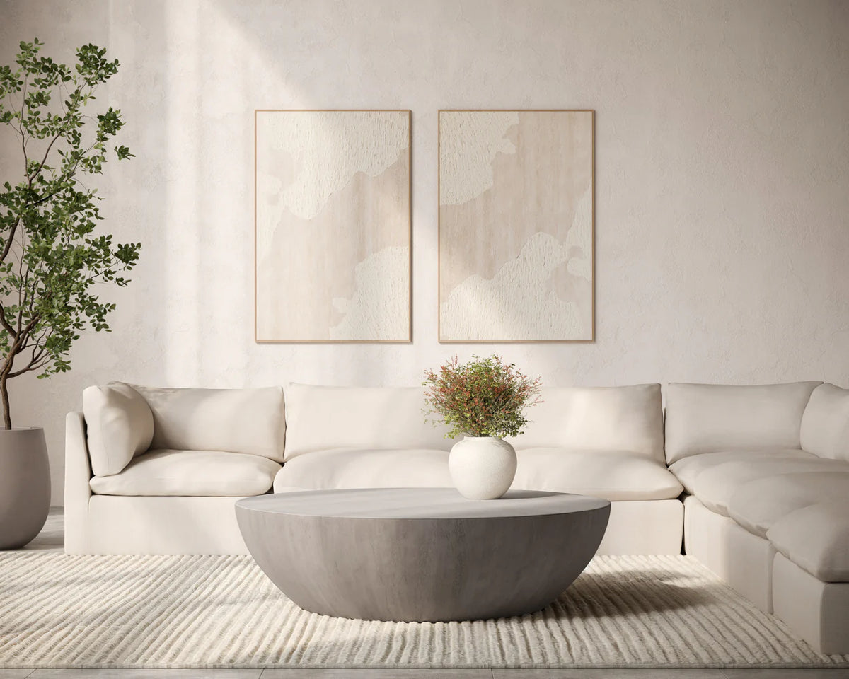 Reve Linen Modular Armless Chair