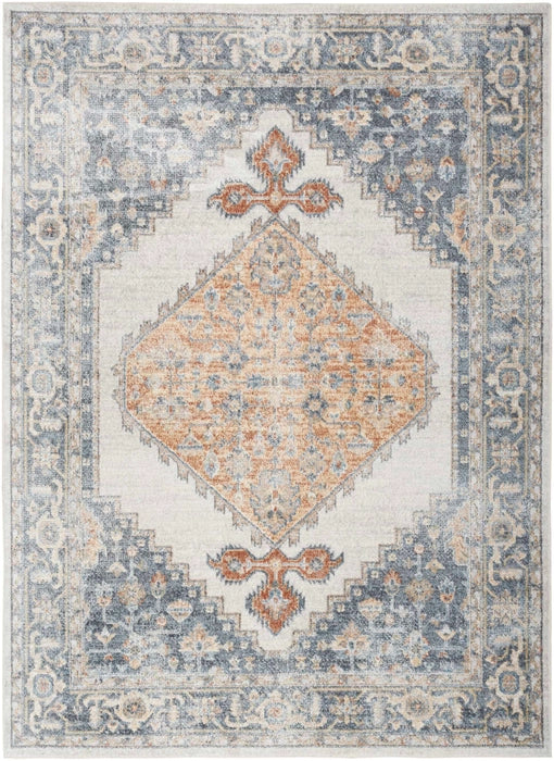 Pheobe Grey & Gold Washable Area Rug