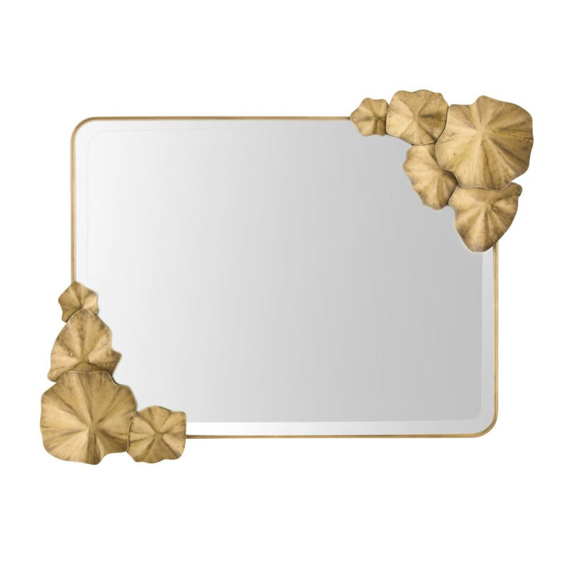Ismerie Gold Lily Pad Mirror
